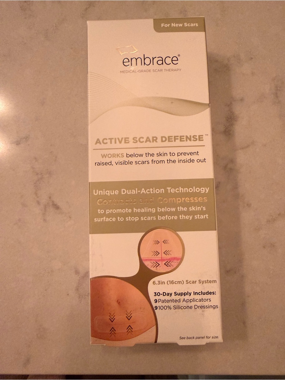 Embrace Active Scar Defense Silicone Therapy - Beige